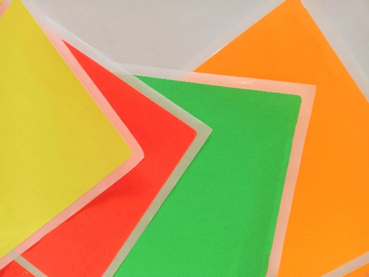 熒光紙不幹膠材料