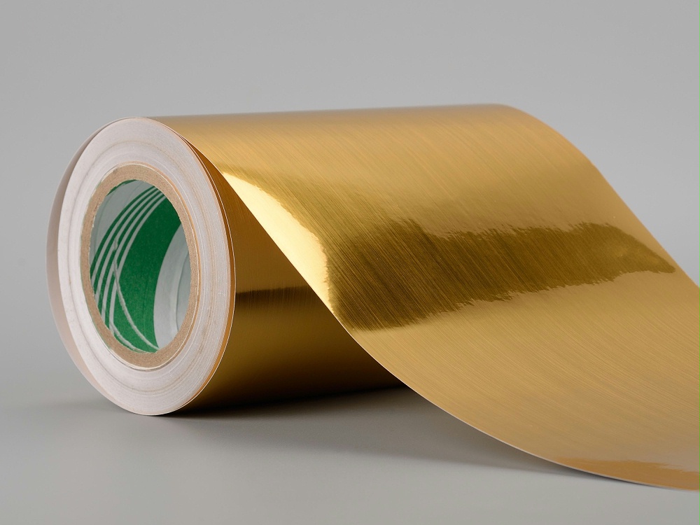 拉絲金不幹膠材料